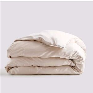 NWOT Quince Bamboo King Duvet Cover in Sand (Light Tan)